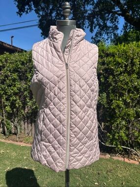Banana Republic Factory Quilted Pale Pink Vest